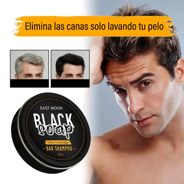 NUEVO SHAMPU EN BARRA UNISEX ANTICANAS-BLACK SOAP